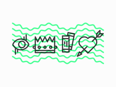 Theatre icons pictograms theatre