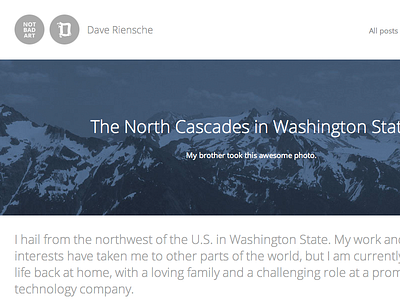 New personal website blog portfolio responsive wordpress
