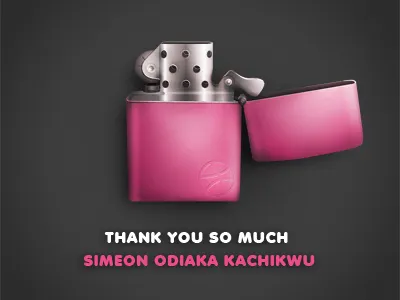 Thanks, Simeon debut first illustration invite lighter pink thanks vector