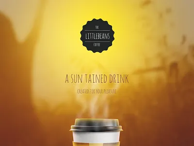 Little Beans coffee minimalistic retro vintage