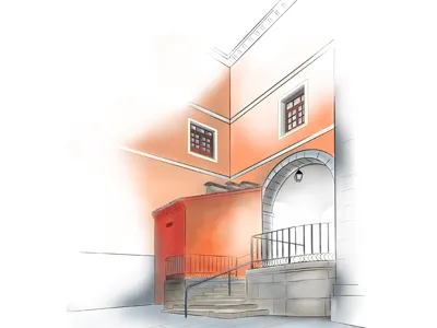 San Juan avila barce ilustracion san juan sketch book pro vector