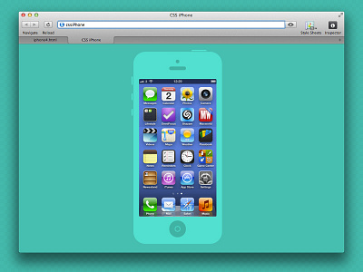 CSS iPhone code css flat iphone