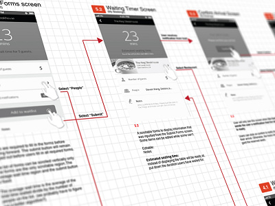 Fiist - UI Flow interaction iphone mobile mockup ui wireframe