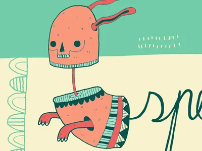 Bunny drawing illustration photoshop