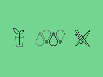 Portfolio Icons green icons kitchen light plant portfolio