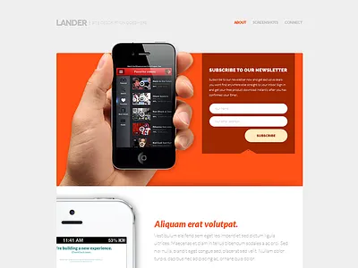 Landing Page landing page mobile webdesign