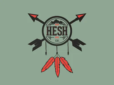 Hesh Dream Catcher arrows dream catcher feathers flat hesh native texture