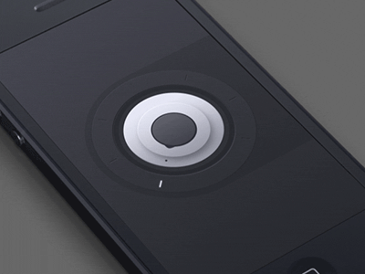 Dialin' animation black dial gif gray interface ios ui ux white