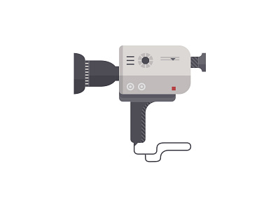 Video Camera camera design flat flat design icon illustration minimal retro video camera vintage