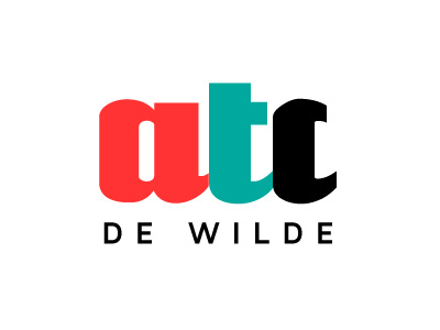 ATC De Wilde logo typographic typography