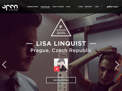 Competition Platform awards competition platform digital folio getty images photography ui website