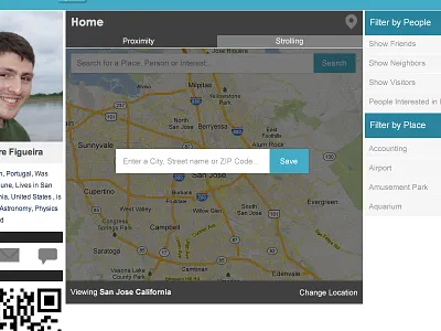 Proximity flat google map map simple
