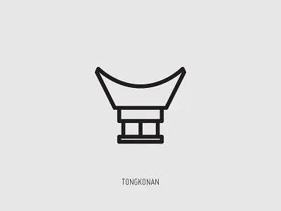 Tongkonan Toraja culture indonesia pictogram tongkonan toraja traditional