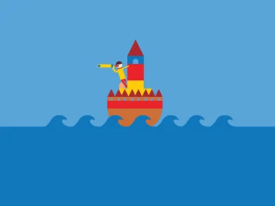 Whats on the left? flag icon illustration scope sea ship