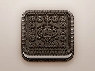 Oreo iOS Icon biscuit cream food icon ios ipad iphone oreo