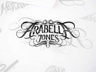 Arabell Jones Handlettering Logo calligraphy custom lettering hand lettering logo logotype typography