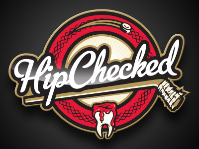 Hip Checked v.2 branding identity logos sports