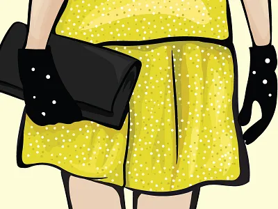 Kate Spade WIP close up fashion illustration kate spade vector