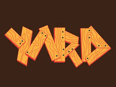 Plank Type lettering plank typography wood