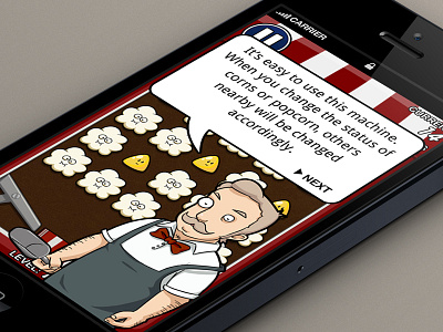 Popcorn machine android game iphone phone ui