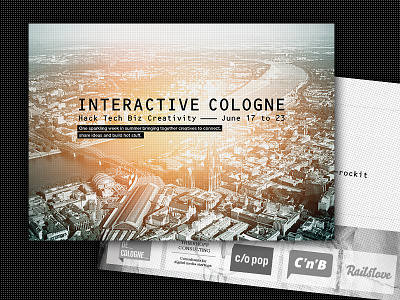 Interactive Cologne – Key Visual brand branding corporate design key visual logo postcard