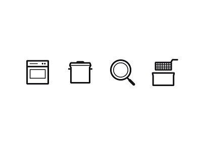 Potato Icons fryer icon icons oven pan potato