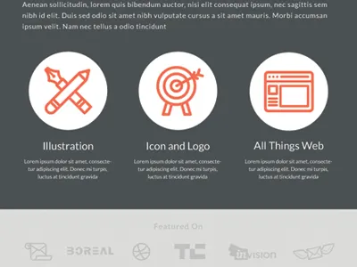 Services design featured icon illustration logo ui vector web