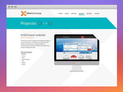 titleX // Projects page cocainhearts colour flat layout titlex ui web webdesign