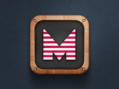 Game icon app application icon blackboard design icon ios iphone key mobile the funtasty wood