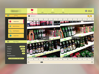 Shelf Stitch stage I layout app design fixed flat interface layout ui web