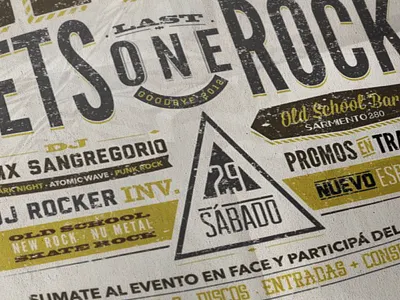 Hey ho lets rock classic art classic design hey ho overloaded ovr punk rock retro typography