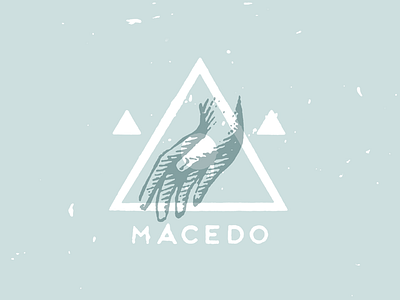 Macedo design hand logo type