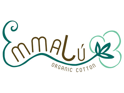 Emma Lu Organic Cotton brand identity branding corporate identity custom graphic design illustration logo logo design typography