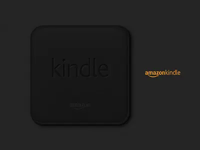 amazon kindle icon amazon dark ebook ereader icon ios iphone kindle replacement rubber soft texture