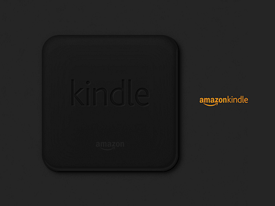 amazon kindle icon amazon dark ebook ereader icon ios iphone kindle replacement rubber soft texture