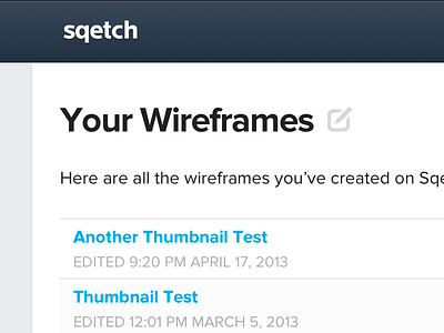 Progress blue html icon list sqetch university webapp wireframes