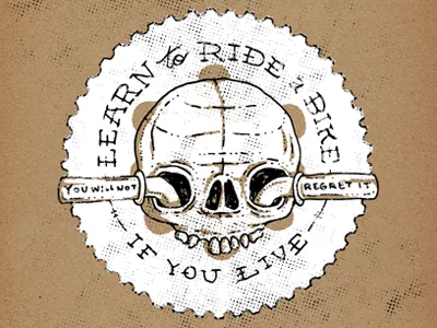 Bikesploitation 3 bikes bikesploitation hand drawn mark twain memphis skull