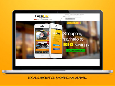 LocalLux Web design desktop ios ui visual design web
