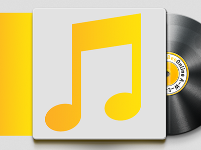 web-app icon app app icon beeline beeonline bleer box cd draft icon looi music orange player tune ui vynil web