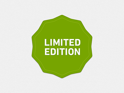 Limited edition badge badge edition limited