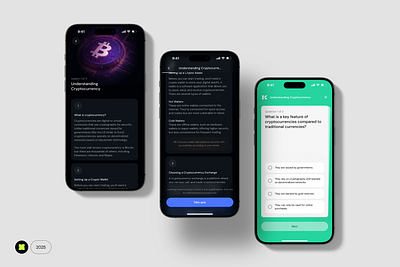 Crypto App/ Learn blockchain blockchainapp btc crypto cryptoapp cryptotrading cryptoux design