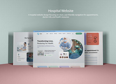 Hospital Website doctor hospital hospitalwebsite mockup patient uiux