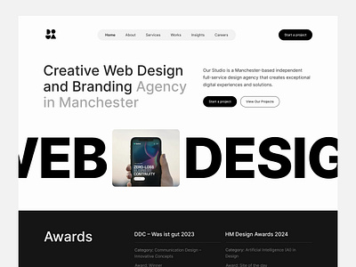 SAAS Design Studio agency website clean clean layout corporate website digital agency it company website marketing saas ui web design website design