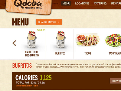 Qdoba Customizer graphic design qdoba ui ui design ux web design