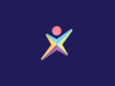 Star Kid arrow australia branding children corporate identity design agency direction gold coast gradient jump kid logo logo design matt vergotis star verg verg advertising