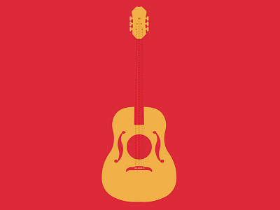 Guitar gig poster guitar vector