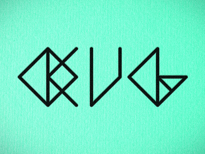 Kug electronic glasgow illustration logo music runes sketch type wip