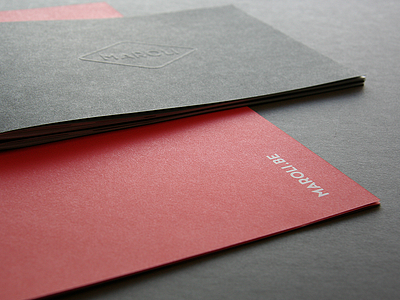 Maroli identity @chilli black brochure identity logo red