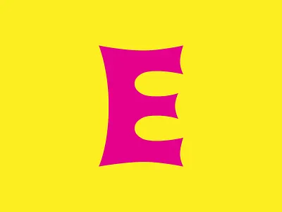 A Glyph A Day #29 60s 70s a glyph a day agad capital e experimental flower power font glyph letter lettering march pink project psychedelic type type design typography yellow