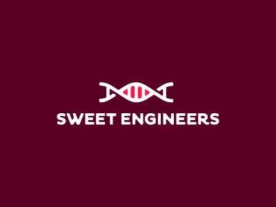 Sweet Engineers Logo Design agency alex tass brand branding branding agency candy creative custom custom made dalius stuoka deividas bielskis design dna engineers genetic icon identity logo logo design logo designer logo mark logotype mark purple store studio sweets symbol typography utopia